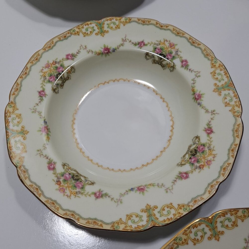 Noritake China Soup Bowl Floral & Gold Trim Pattern 1 replacement